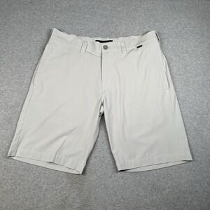 Travis Mathew‎ Carlsbad Performance Golf Shorts Gray Mens 32 Polyester Stretch
